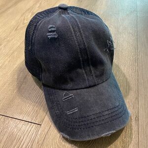 Vintage Washed Navy Trucker Hat